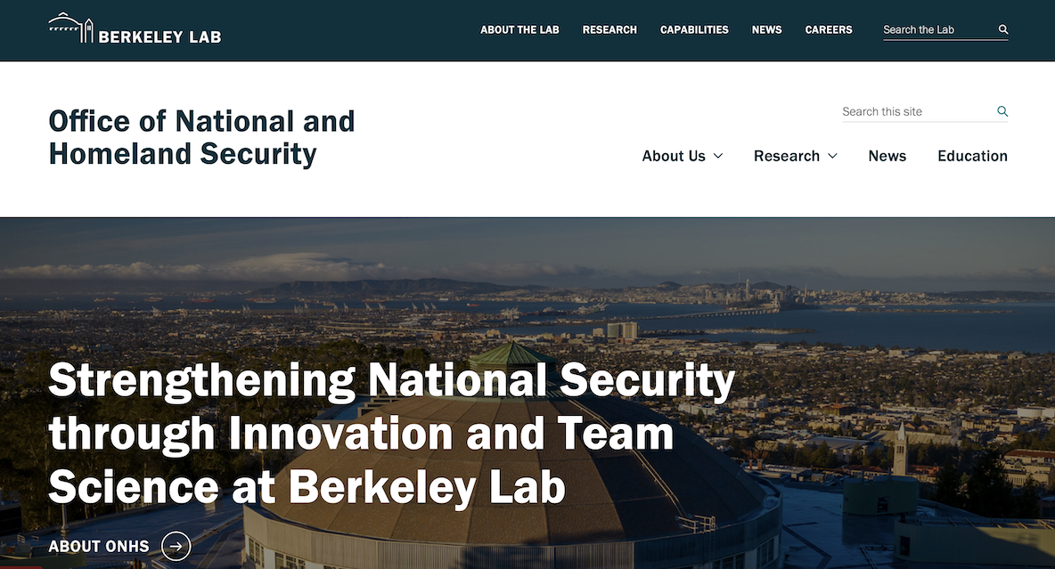 home page image of onhs website